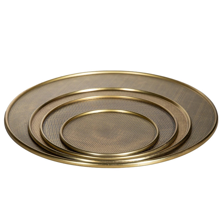 Carson Brass Textured Tray