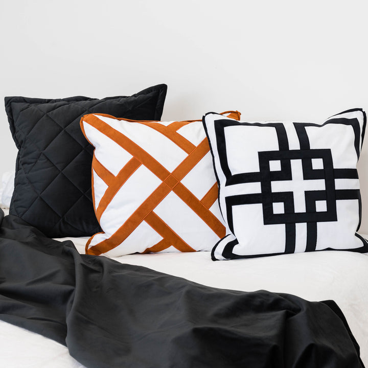 Allure Black Euro Pillow