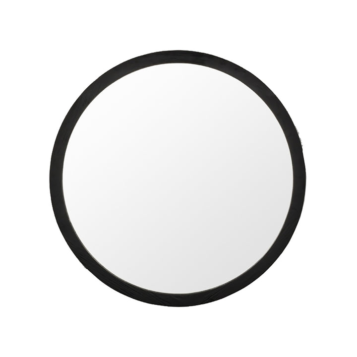 Wilbur Black Round Mirror