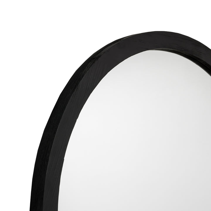 Wilbur Black Round Mirror