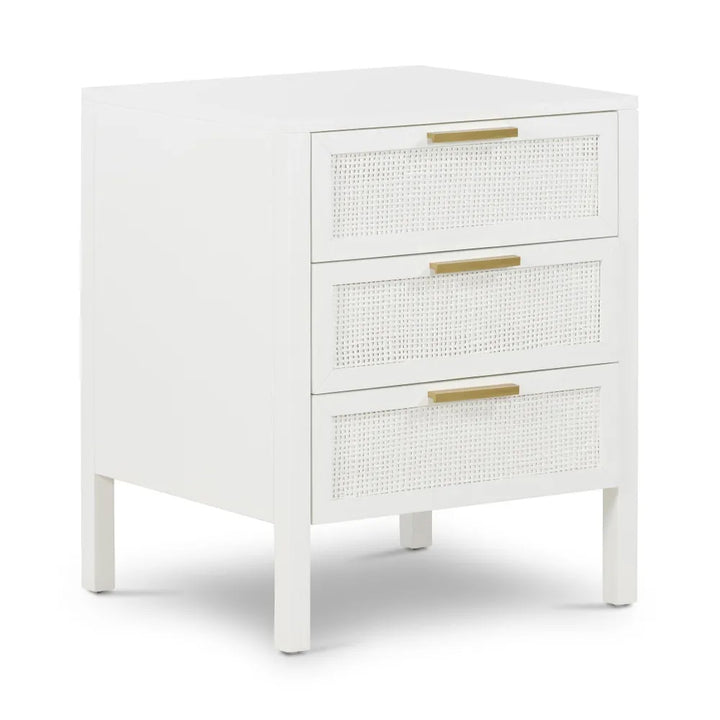 Salina White Bedside Chest
