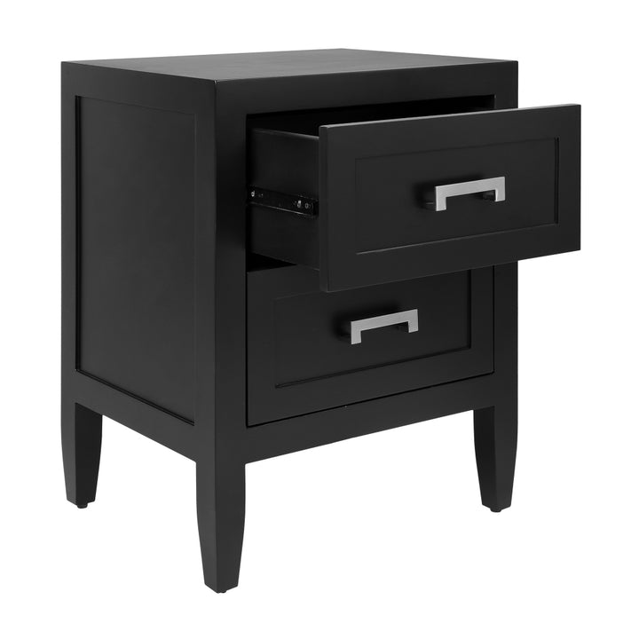 Solfora Bedside Table Black
