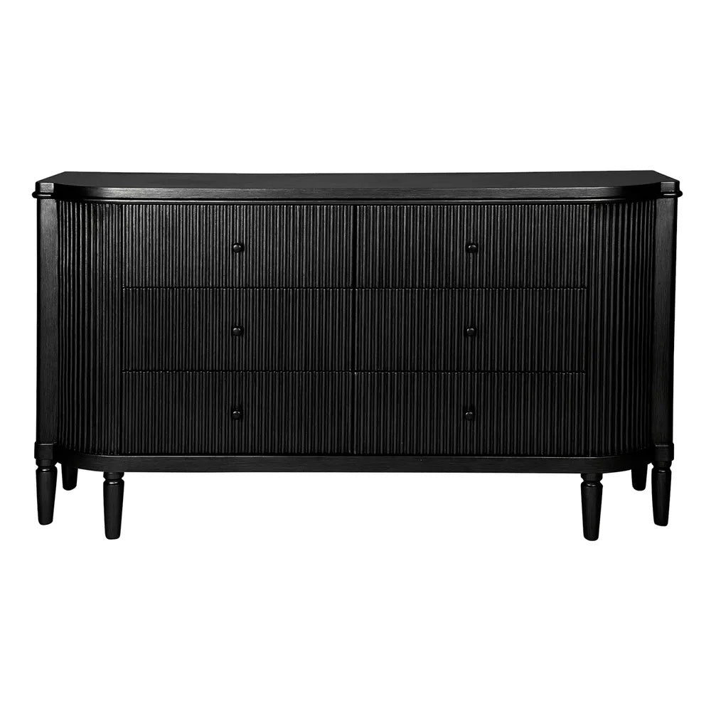 Ursula 6 Drawer Chest Black