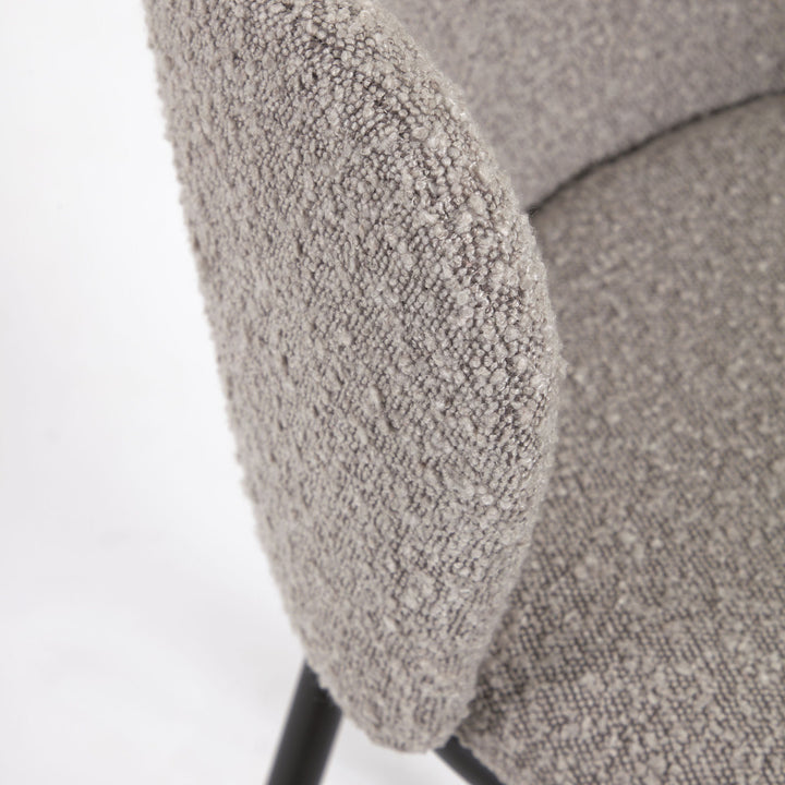 Celena Grey Boucle Bar Stool
