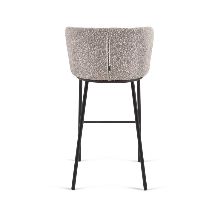 Celena Grey Boucle Bar Stool