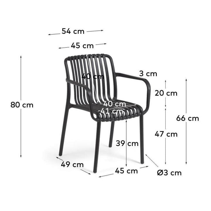 Bella Black Dining Chair