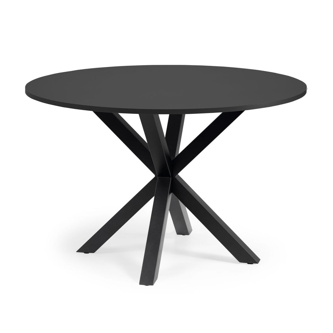 Tarya Black Round Dining Table