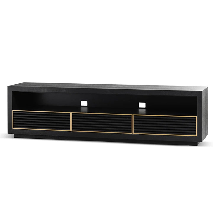 200cm Espresso Black TV Unit