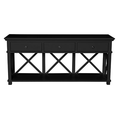 Lipari 3 Drawer Console Black