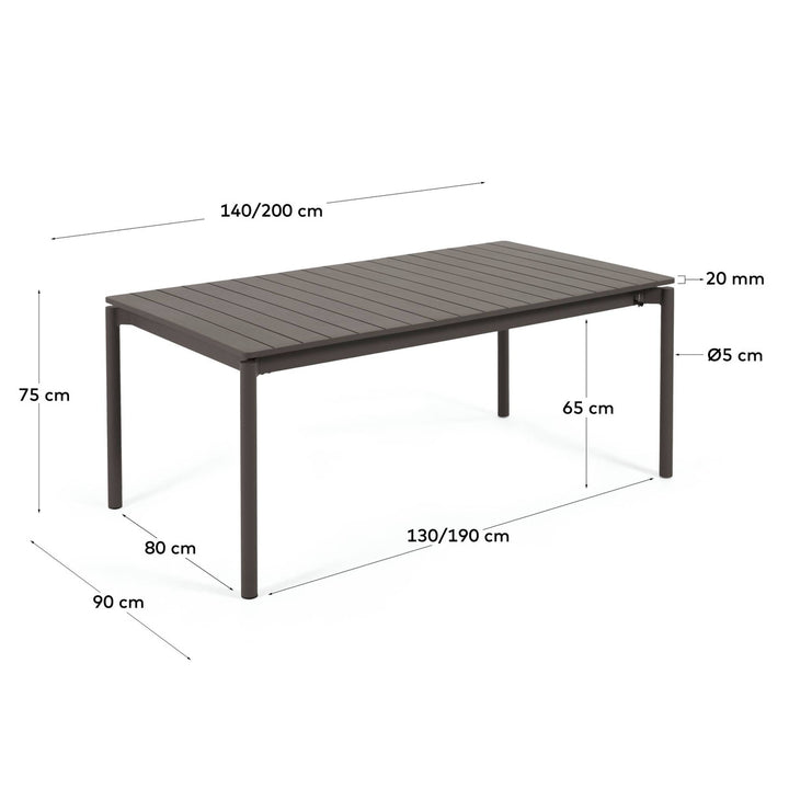 Zorgo 140-200cm Extendable Dining Table