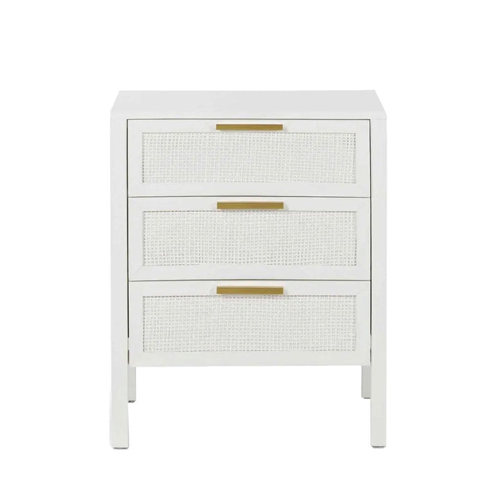 Salina White Bedside Chest