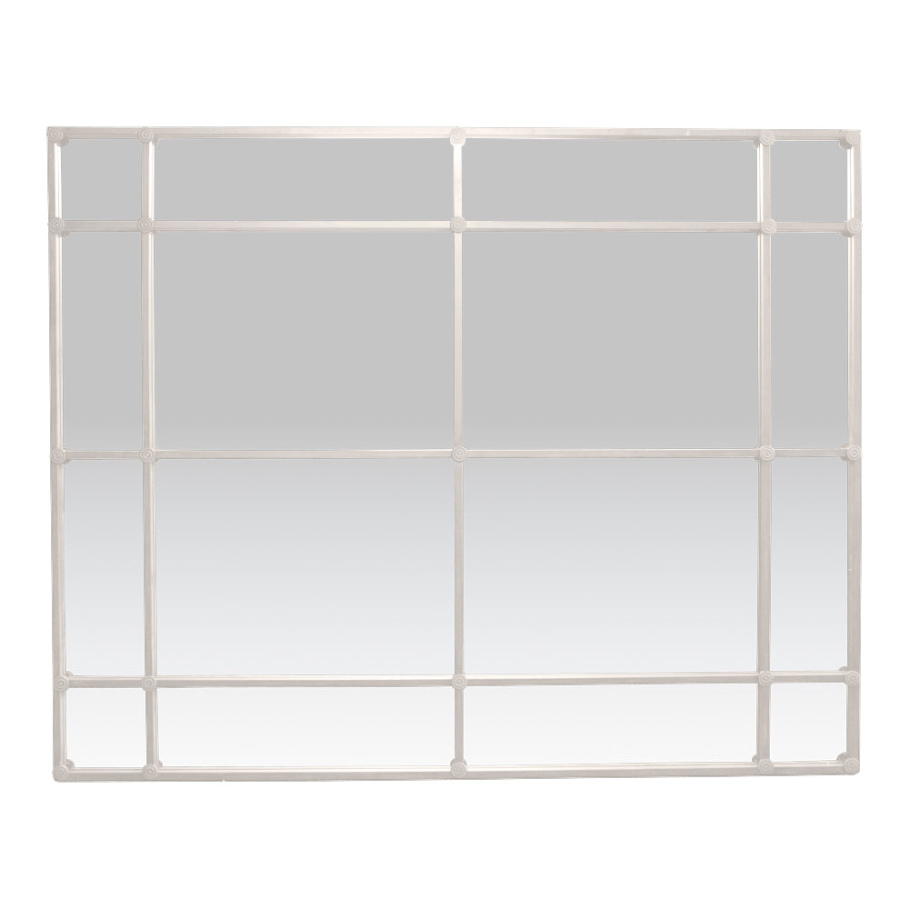 Murray Iron 16 Pane Mirror White