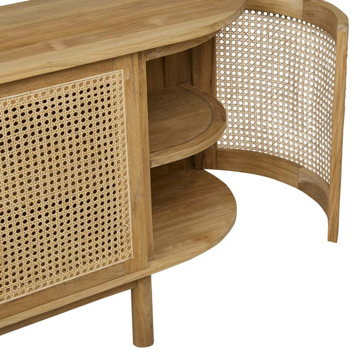 Willow Woven Curved Buffet
