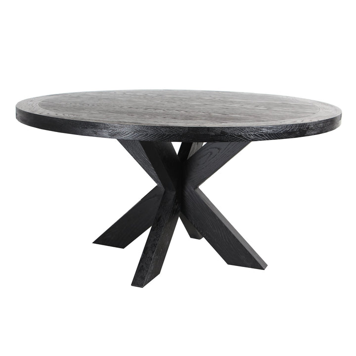 Black Oak 150cm Dining Table