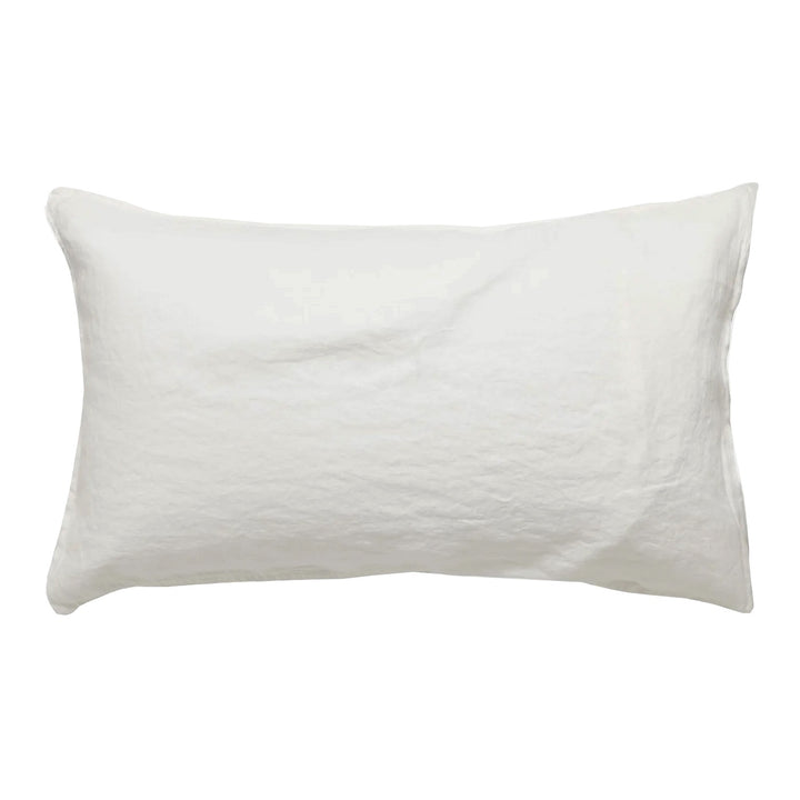 Organic Linen Pillowcase White