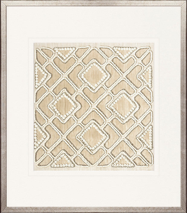 Nomadic II handmade textured artwork, framed