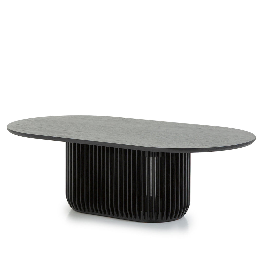 Solace Oval Coffee Table Black