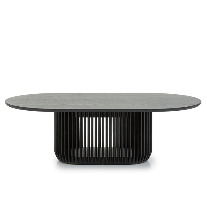 Solace Oval Coffee Table Black