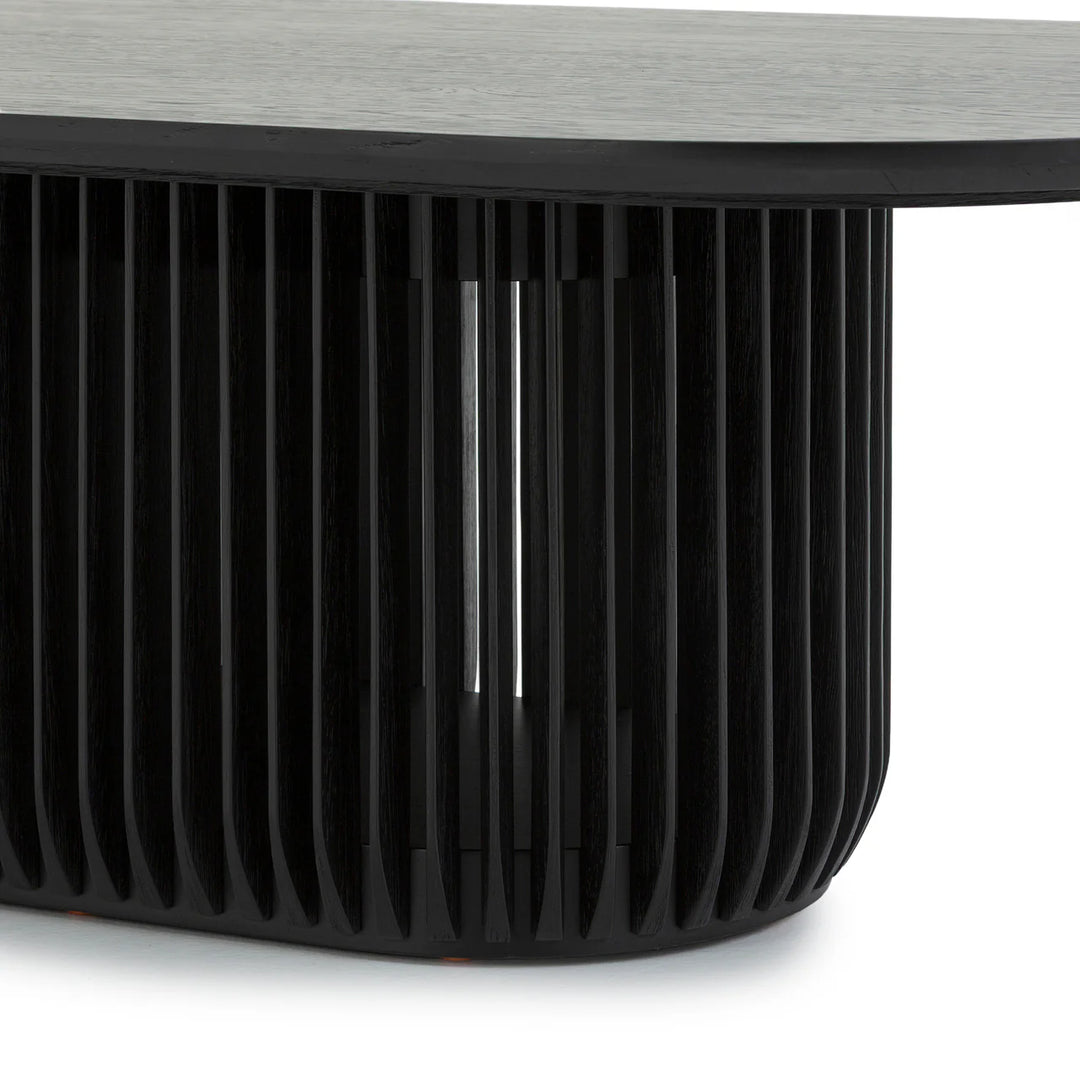 Solace Oval Coffee Table Black