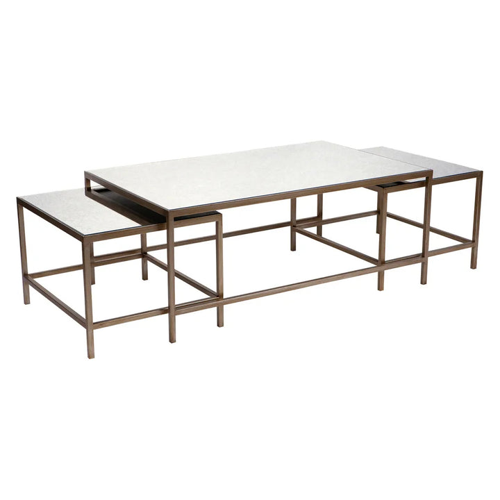 Carmen Antiqued Nesting Coffee Table