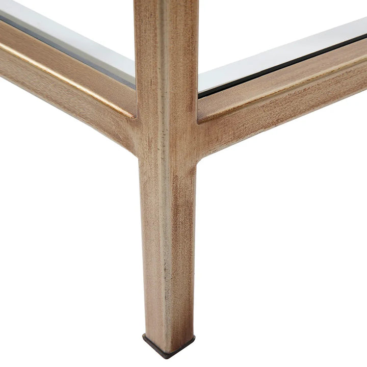 Carmen Gold Square Side Table