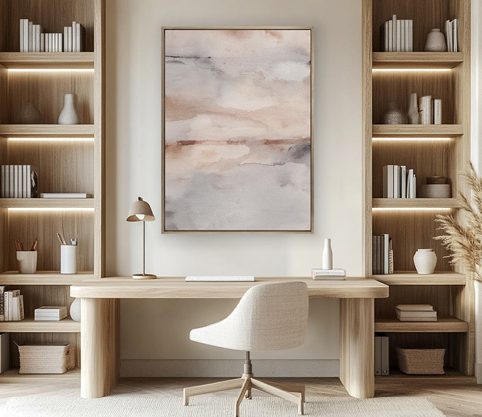 Diffused Light II framed abstract canvas art – view 2
