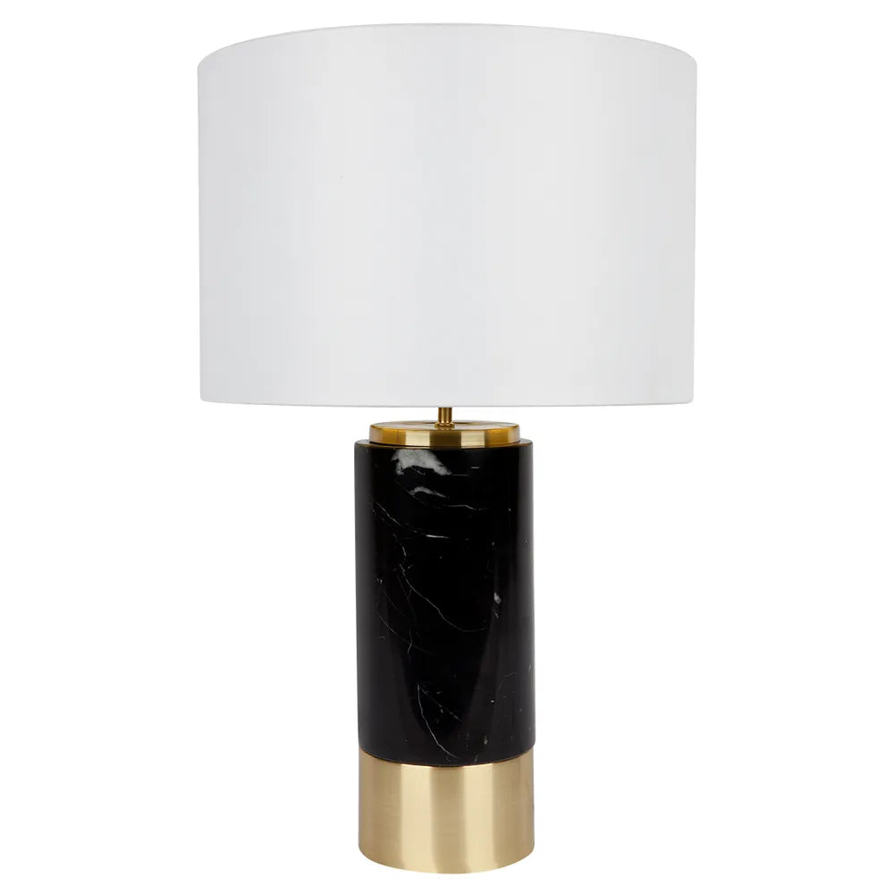 Pascale Black Marble Lamp