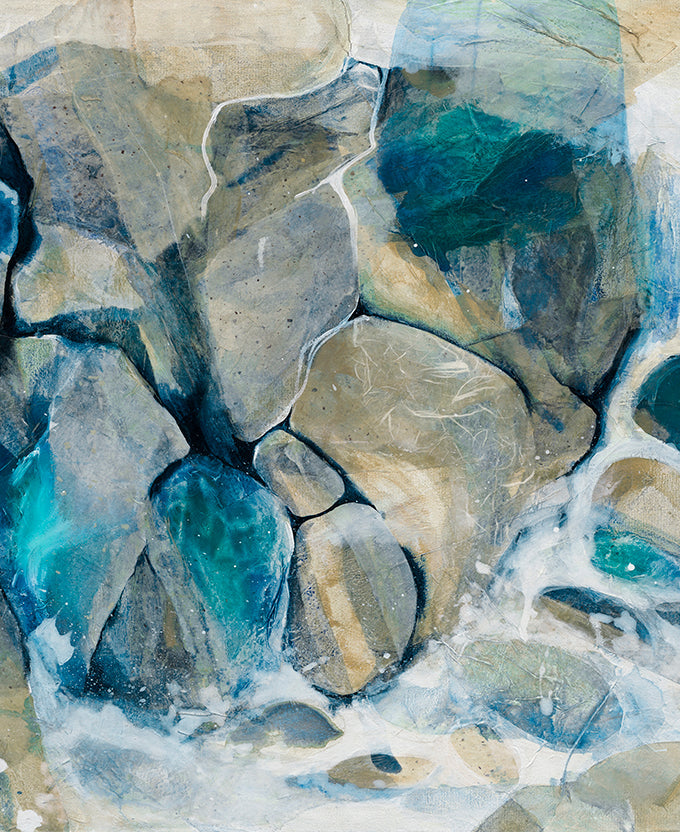 Bindal Bay V framed abstract art print – view 3
