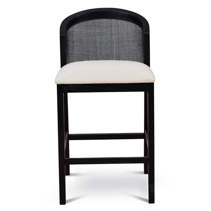 CBS10565-LJ Black Elm Barstool - Dawn Beige