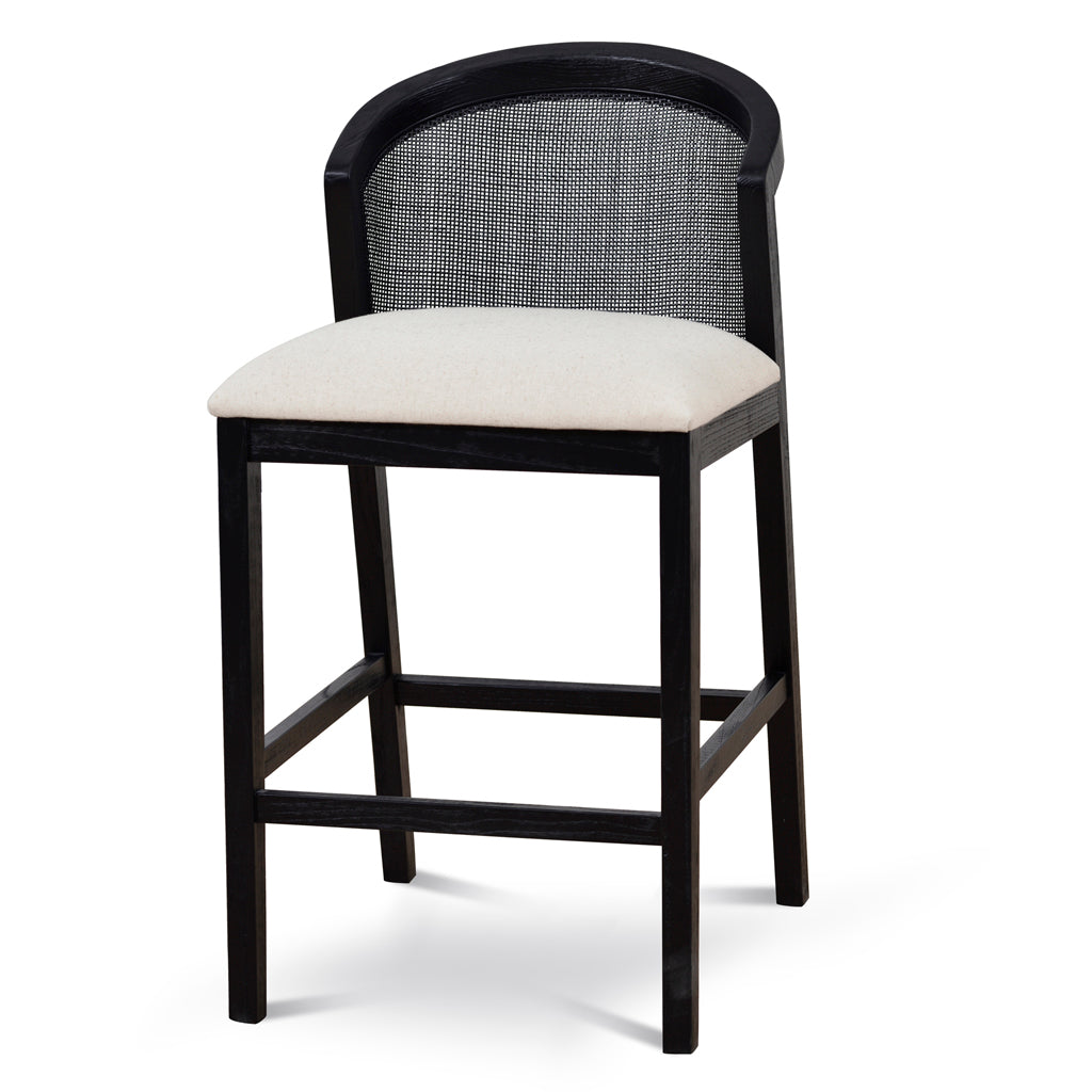 CBS10565-LJ Black Elm Barstool - Dawn Beige