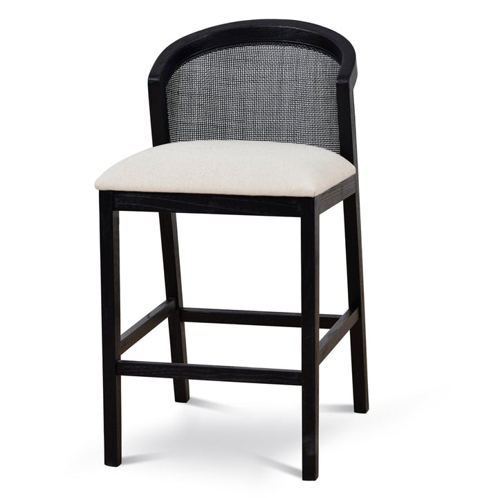 CBS10565-LJ Black Elm Barstool - Dawn Beige