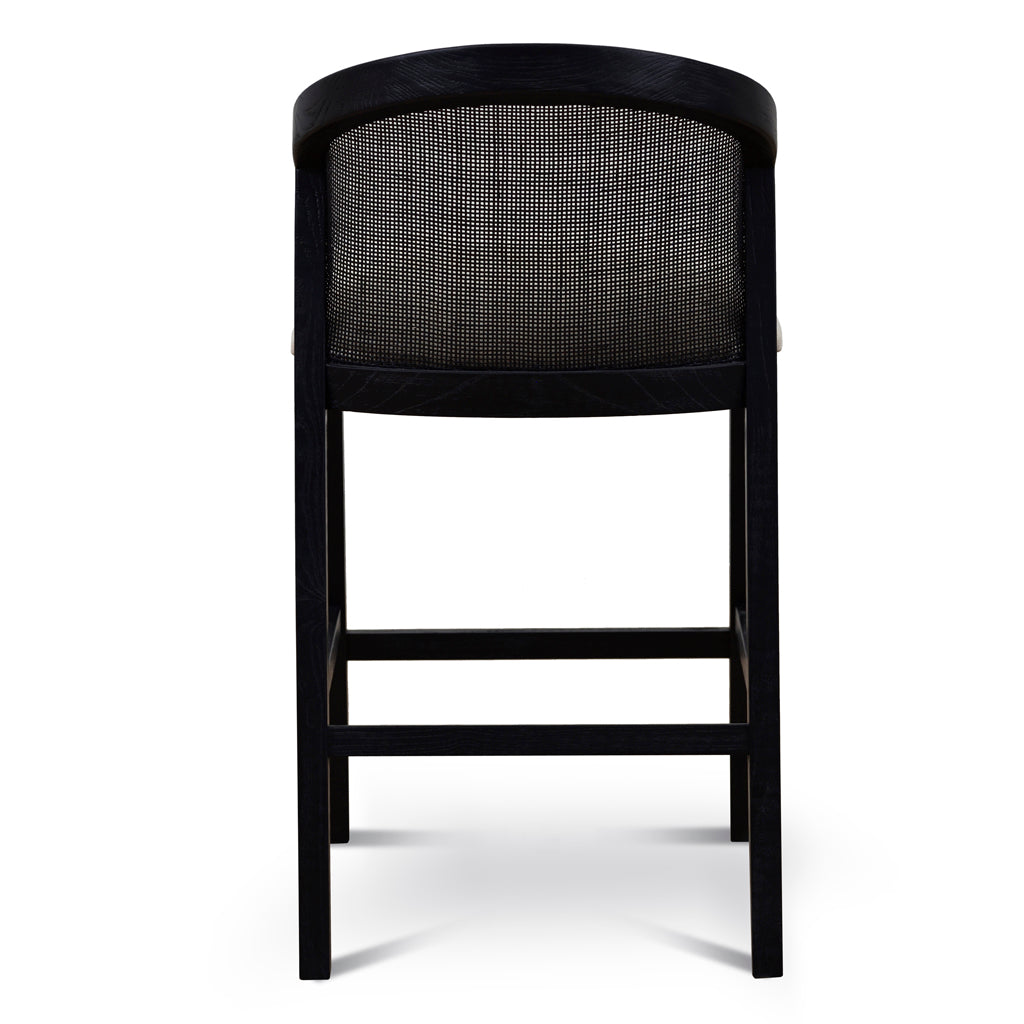 CBS10565-LJ Black Elm Barstool - Dawn Beige