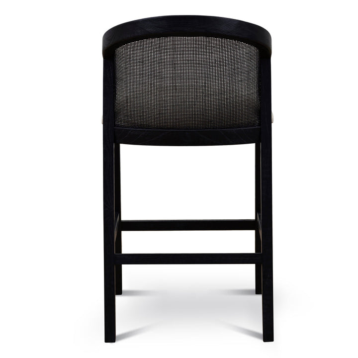 CBS10565-LJ Black Elm Barstool - Dawn Beige