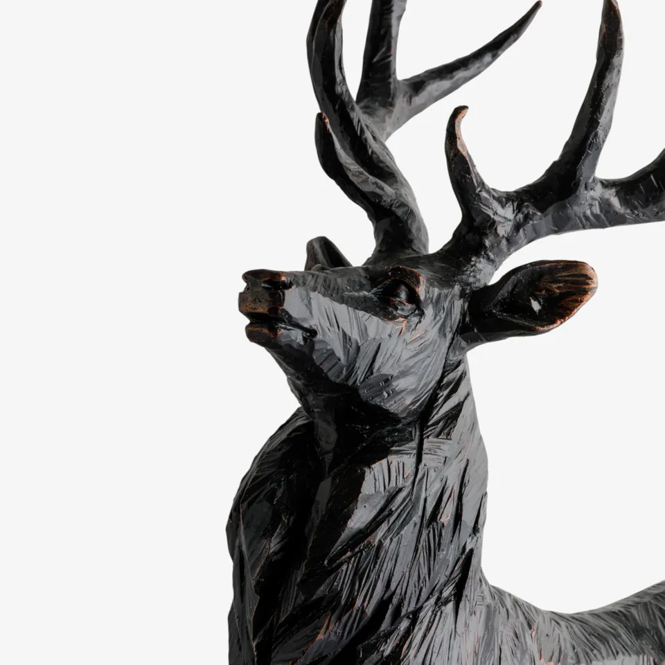 Black Stag Head Up