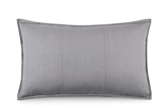Belgian linen rectangular cushion cover in Dove