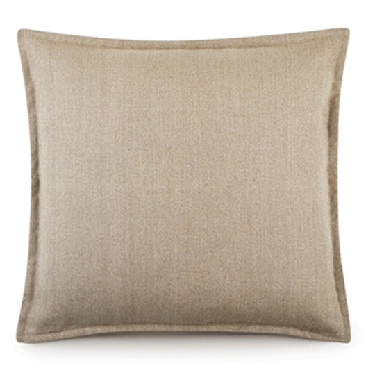 Belgian linen square cushion cover in Neutral
