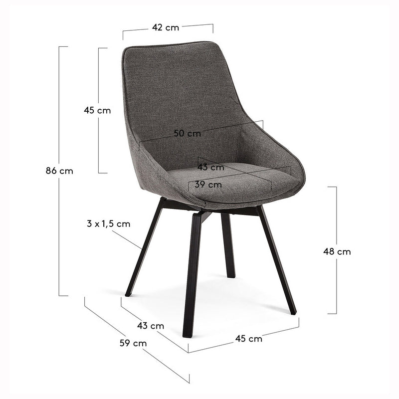 Ramsey Dining Chair Grey