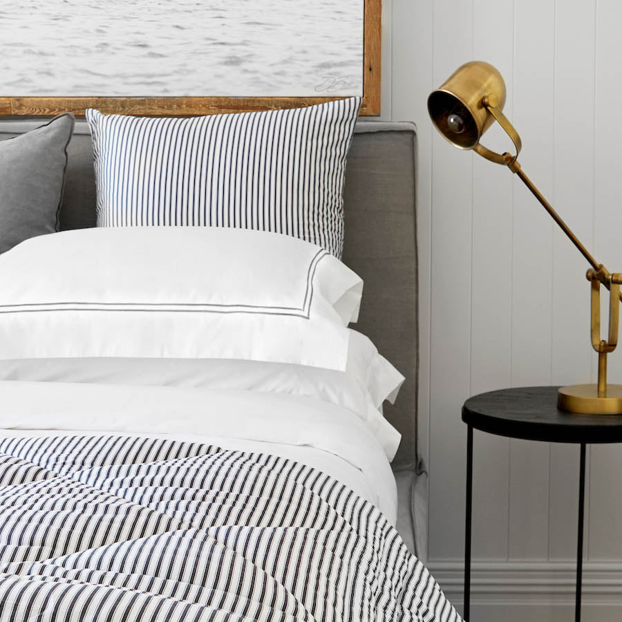 Classique grey tailored pillowcases, view 2