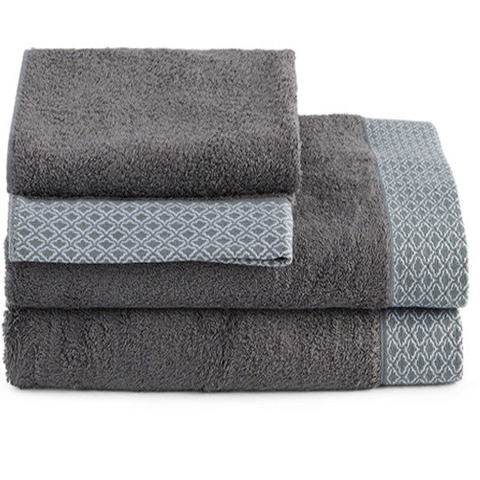 Cloud bamboo cotton bath towel in Riverstone