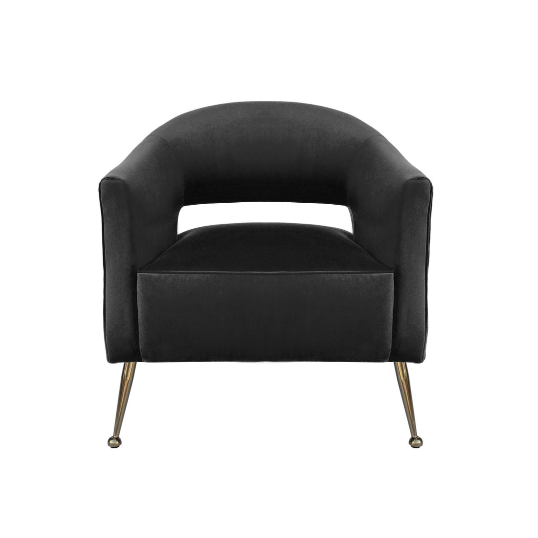 Oliver Armchair Black Velvet