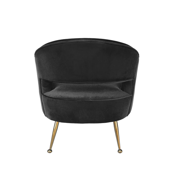 Oliver Armchair Black Velvet