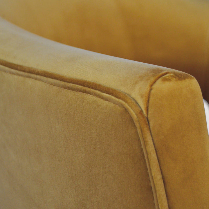 Oliver Armchair Mustard Velvet