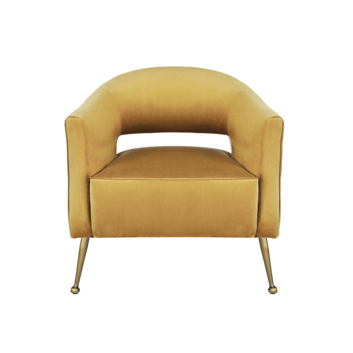 Oliver Armchair Mustard Velvet