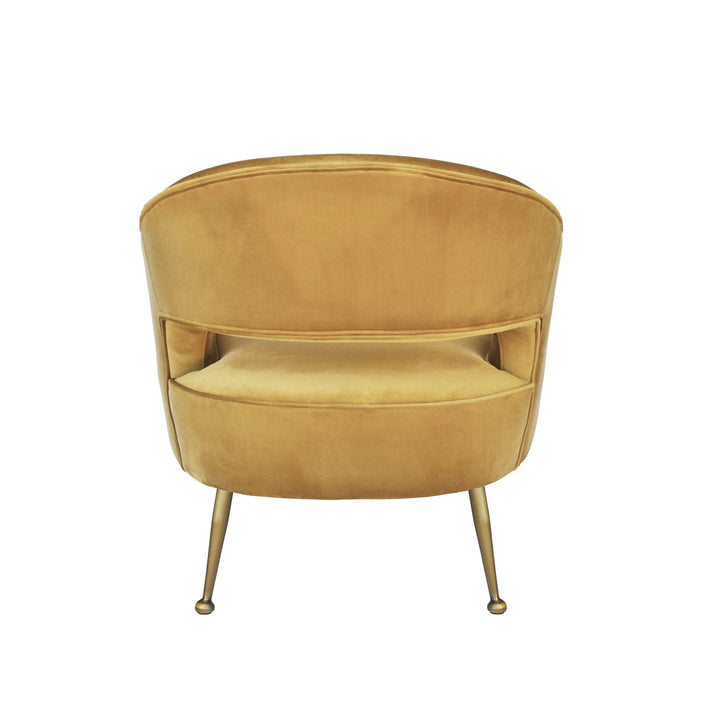 Oliver Armchair Mustard Velvet