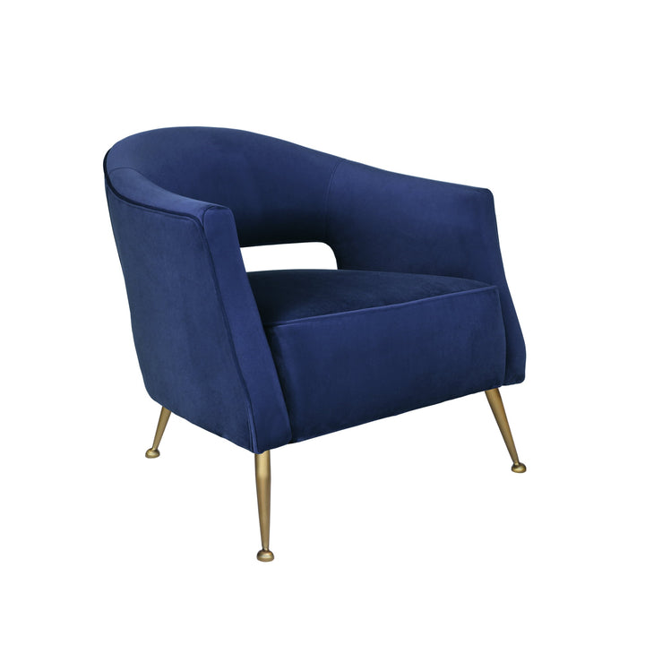 Oliver Armchair Navy Velvet