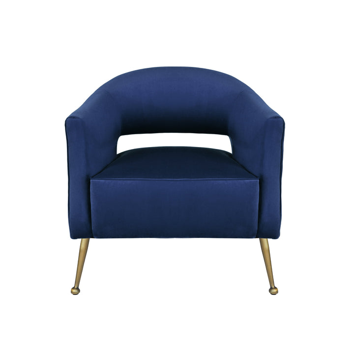 Oliver Armchair Navy Velvet