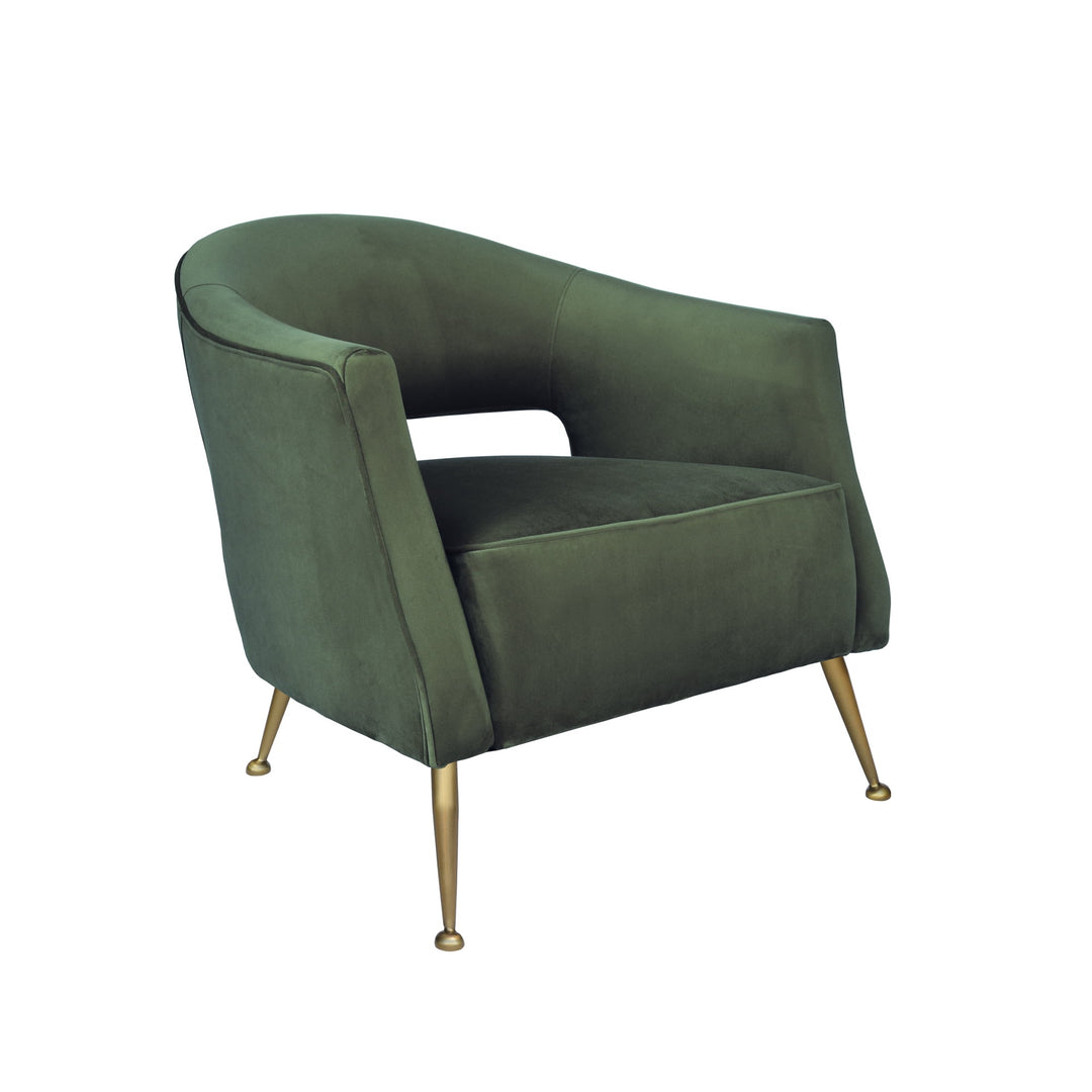 Oliver Armchair Olive Velvet