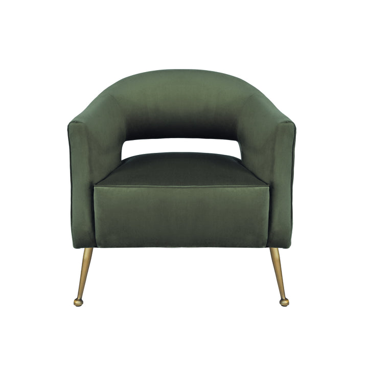 Oliver Armchair Olive Velvet