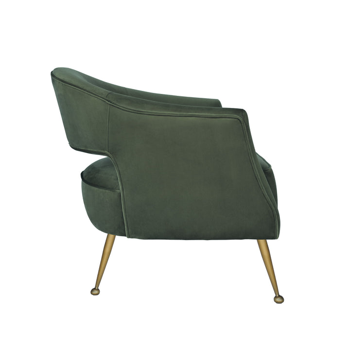 Oliver Armchair Olive Velvet