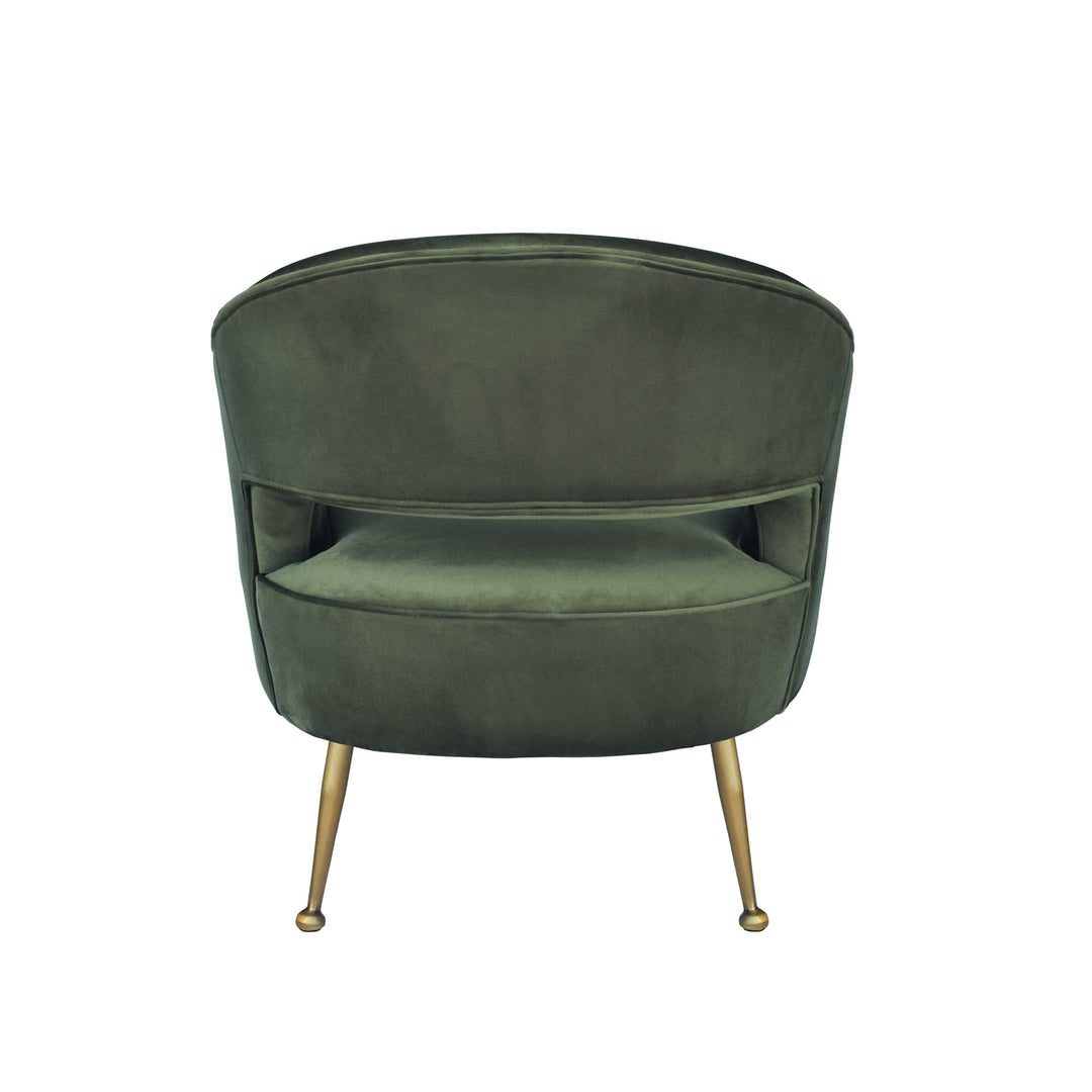 Oliver Armchair Olive Velvet